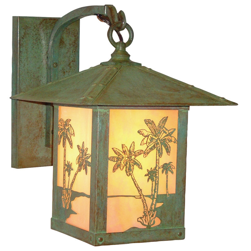 Nicci Wall Light, 15" H x 12" W x 14.5" D, Mission Brown, Tan