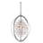 Transitional 4 Light Crystal Cage Chandelier-1308155862