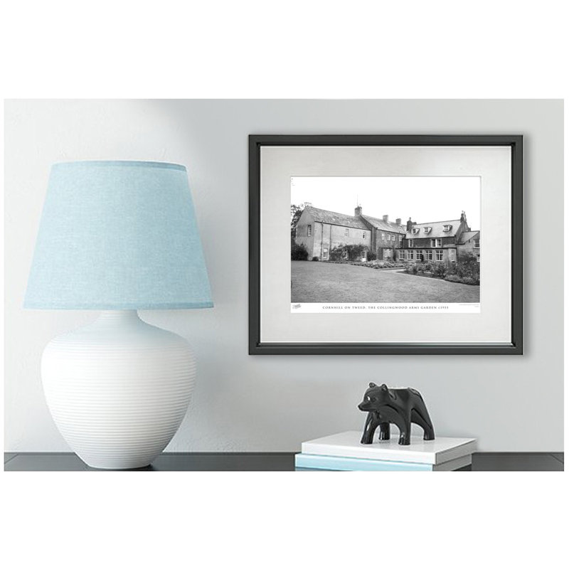 Cornhill On Tweed, The Collingwood Arms Garden C1955 - Single Picture Frame Print, 40cm H x 50cm W x 2.3cm D
