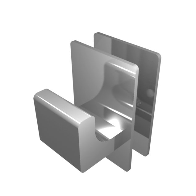 Vega Bathrobe Hanger, Brushed
