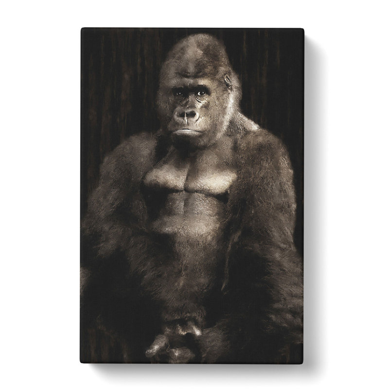 Silverback Gorilla Vol.2 - Wrapped Canvas, 60cm H x 40cm W x 3cm D
