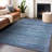Machine Washable Indoor/Outdoor Cinead ACN1704 Blue Rug-104740086