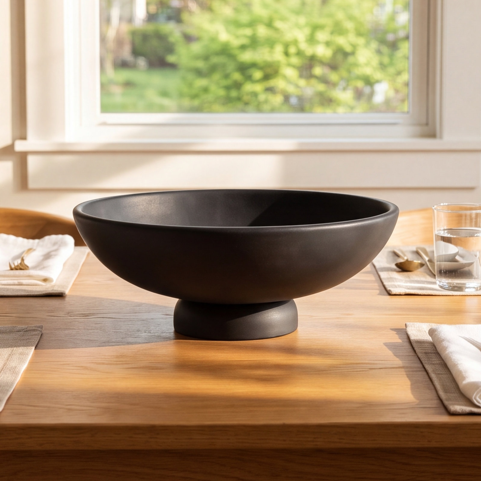 Enette Wood Serving Bowl