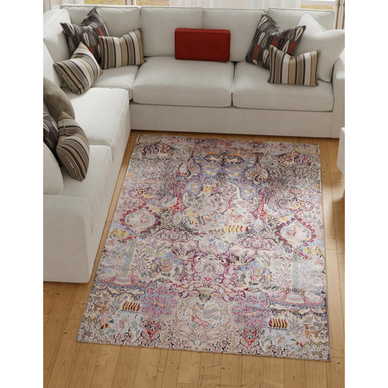 Bungalow Rose Naomi Timeless Rug, Rectangle 5 pi 1 po x 8 pi
