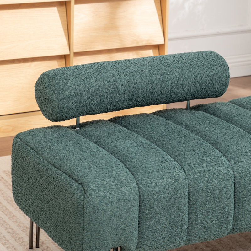 Banc de rembourrage de 52 po Ashyiah, Vert