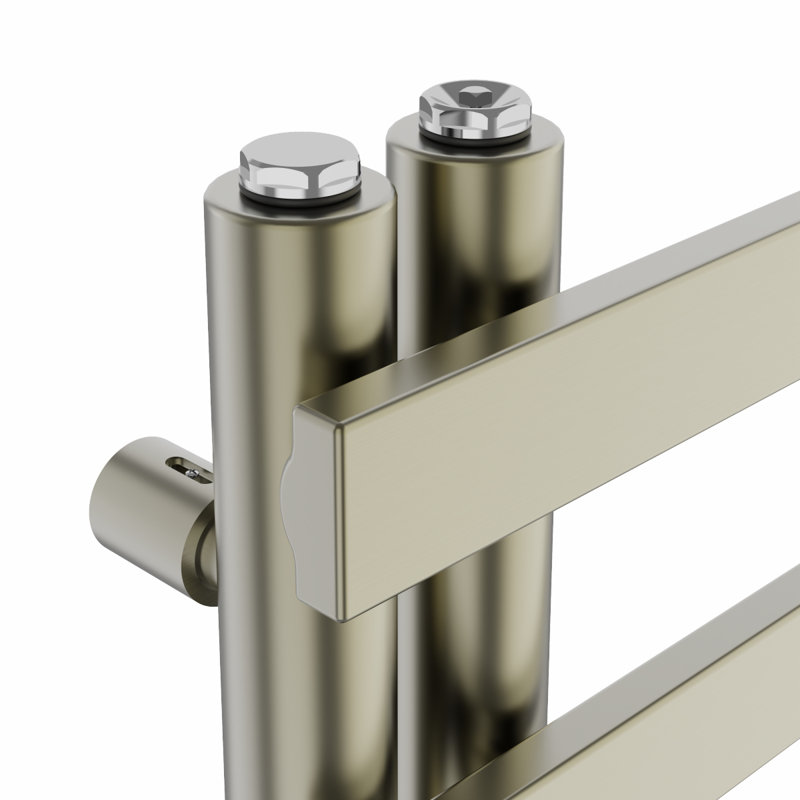 Briac Designer Towel Rail Heated Towel Rails, Brushed Brass