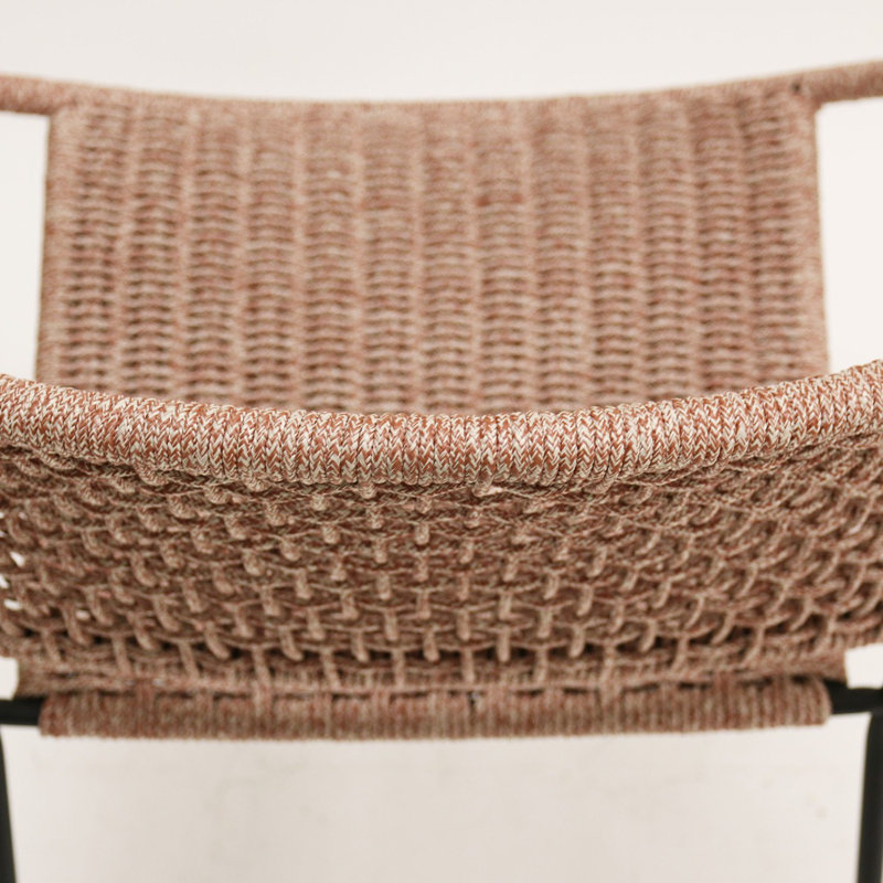 Outdoor Dining Armchair, Red/White