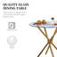 Suchi Round Glass Top Metal Base Dining Table-1630886277