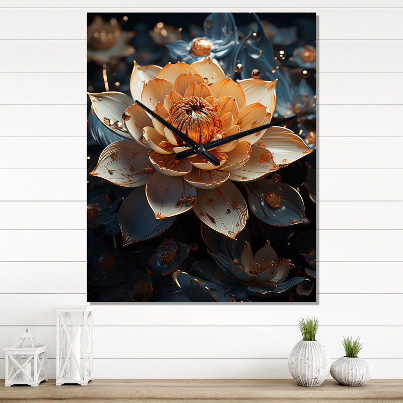 Cyrina - Horloge murale Lotus, Petit