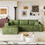 Canapé d'angle Cloud de 262 cm, canapé en L moderne et minimaliste avec revêtement en velours côtelé moelleux-1549177193-1549177198