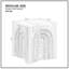Petite table d'appoint carrée 15,74 po-2061736347