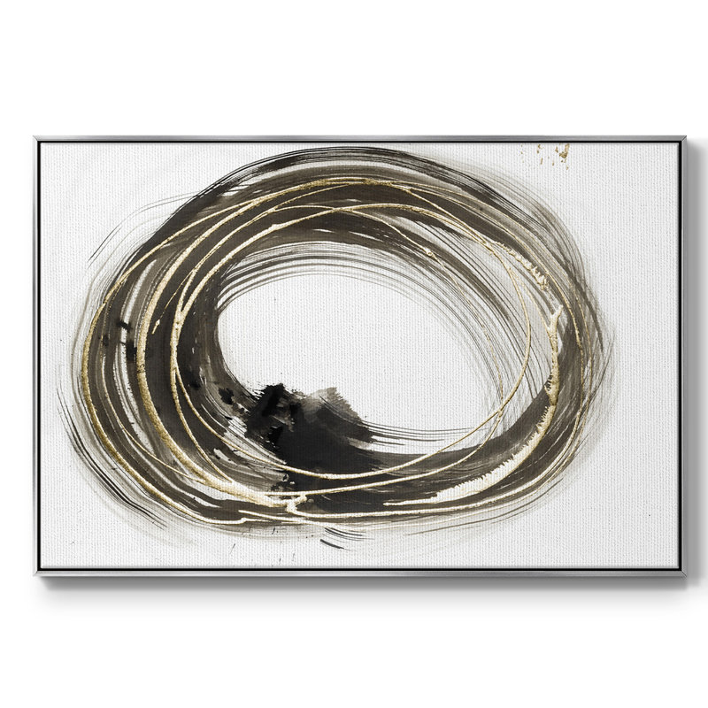 Cercles sociaux dorés I, H 37 po x l 25 po x P 2 po, Argent