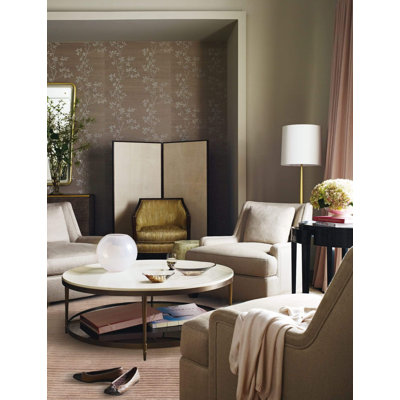 Handmade Linen and Silk Striped Area Rug