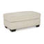 Repose-pieds Burgess, polyester ivoire, coussins moelleux, rectangulaire de 44 po