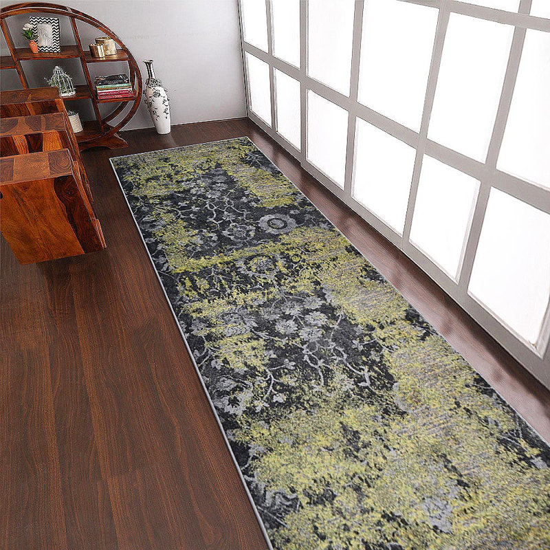 Bicknell Machine Made Heatset Polypropylene Area Rugs - Rectangle, Silver Color, Contemporary Modern Design, Low Pile Machine Made Area Rugs for Living Room, Bed Room