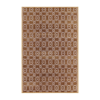 Tapis brun / rose clair Silvestro