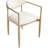 Eligah Vegan Leather Upholstered Dining Arm Chair-6766387-6766377