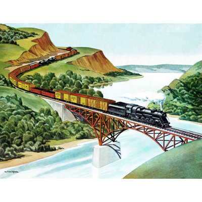 'Railway Bridge' Print on Wrapped Canvas