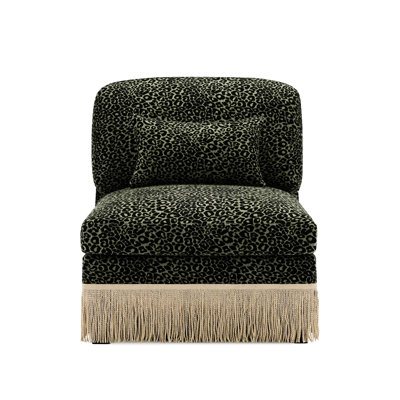 Fauteuil d'appoint sans accoudoirs avec 1 coussin