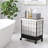 Metal Rolling Laundry Hamper with Handles