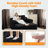 Boneless Velvet Oversized Chaise Lounge Sleeper Sofa-429145837
