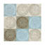 « blue squareed ii », impression sur toile tendue-1924643396