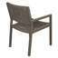 Chaise de patio avec accoudoirs