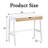 Modern Minimalism Hilton Desk, Sturdy and Durable, Solid Wood with Drawers, Trapezoidal Legs-1504093584