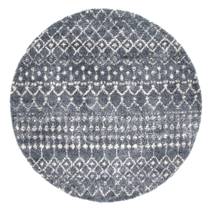 Willisville Moroccan Indoor Rug, Round 6'7"