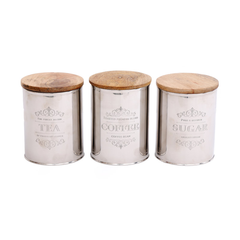 Metal Jar - Set of 3