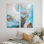 «Luxury Gold Turquoise Marbré Flow Art II», ensemble de 2 impressions sur toile