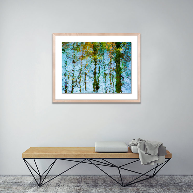 Reflection II Print by Geoffrey Baris, Natural, 19" H x 24" W x 1.5" D
