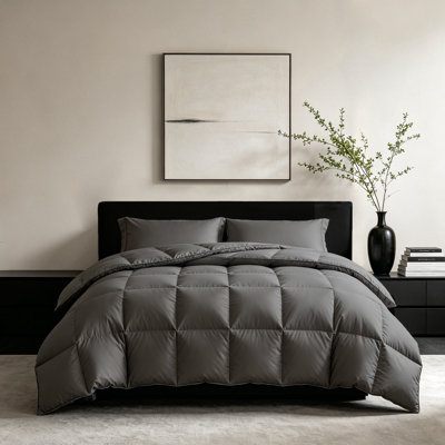 Édredon en duvet de luxe - housse en polyester durable et facile d'entretien, collection hôtel hypoallergénique pour une utilisation toute l'année