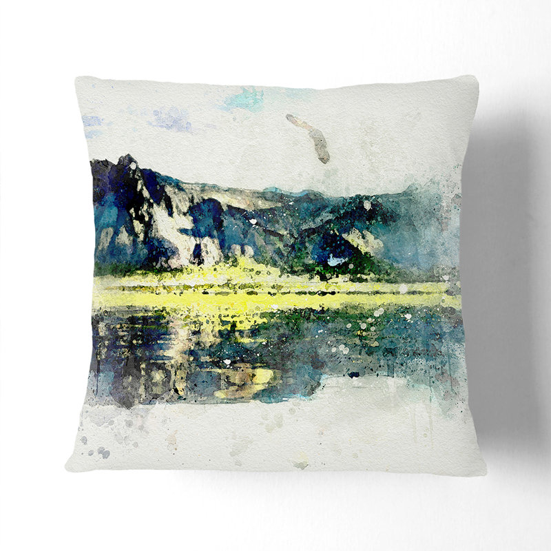 Square Throw Cushion, 55cm H x 55cm W x 20cm D, Stone