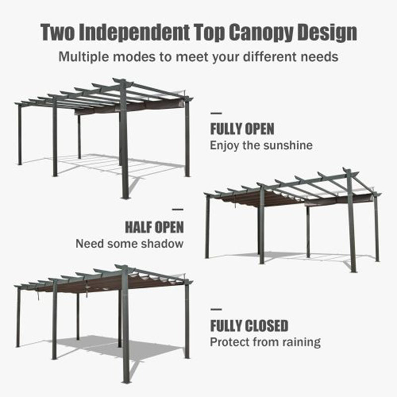 Extra-Large Retractable Pergola – Durable & Stylish