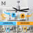 Patricia 52'' Ceiling Fan with LED Lights-2108506875-2108519372