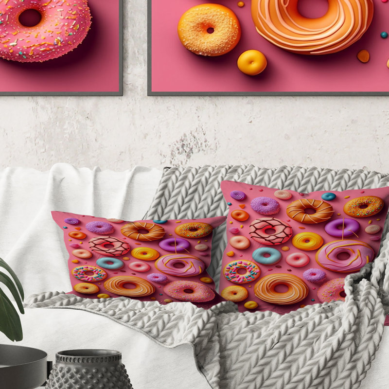 Coussin coloré Colorful Donuts Flatley I - Food Donuts