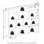116.99cm H x 140cm W Etagere Bookcase