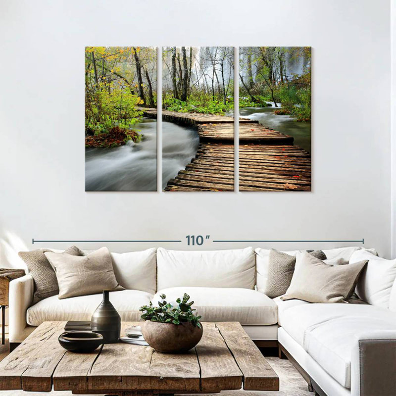 Alvord Forest River Wood Trail, 48" H x 74" W