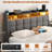 Upholstered Bed Frame With Drawers With Storage Headboard,Charging Station LED Light-1691856180-1691856182