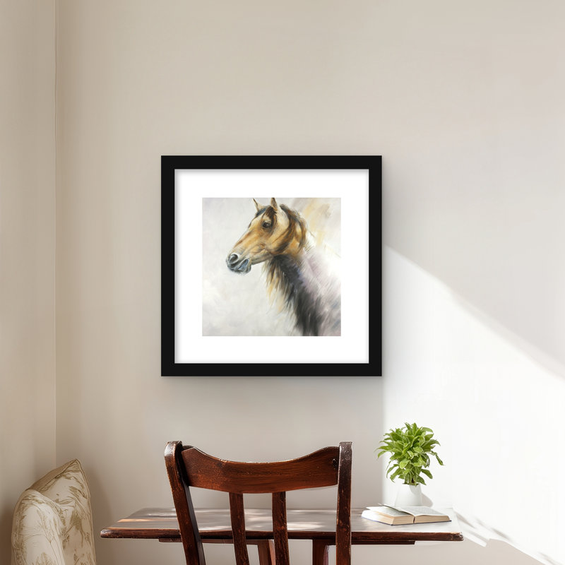 Imprimé matelassé Wild Horse | Décoration de ferme, H 16 po x l 16 po