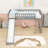 Twin Size Wood Loft Bed With Slide And Guardrails-779658866