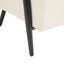 Méridienne beige moderne de 26,38 po avec revêtement en polyester et structure en métal robuste, idéale pour le salon, la chambre à coucher ou le bureau-133397770