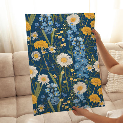 «Floral Flowers Array VII Cottage», reproduction d'art non encadrée