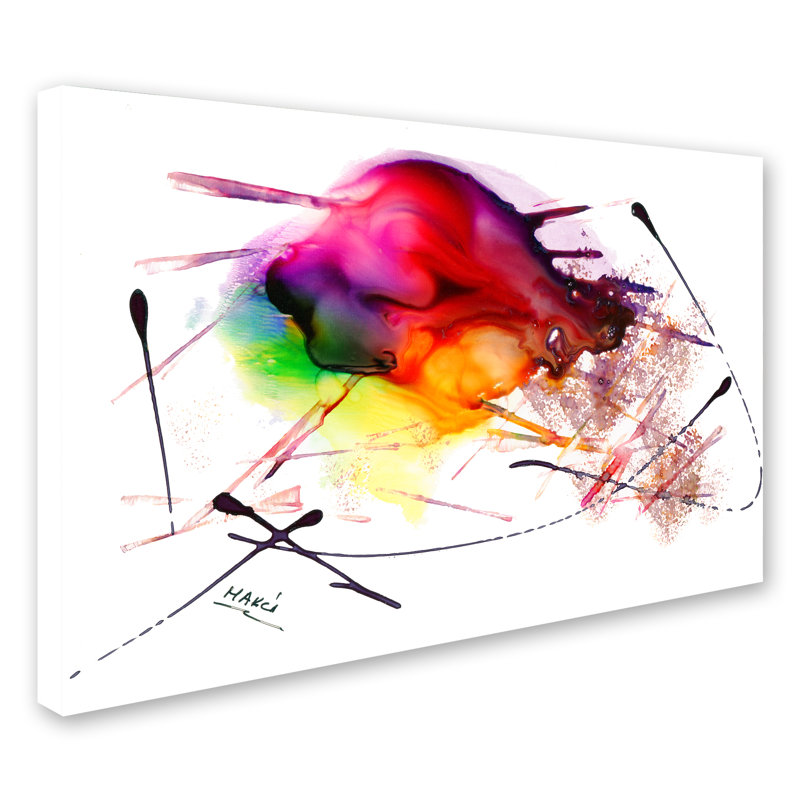 Chrishona «Abstract 02», reproduction d'art sur toile tendue, H 22 po x l 32 po x P 2 po