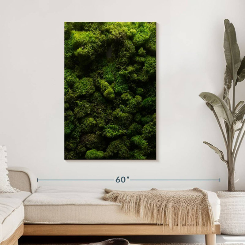 " Thick Moss " Print, 45" H x 30" W x 1.25" D