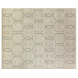 Milano Velvet hand-knotted Wool/Viscose Ivory Area Rug