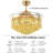 Daigon 42'' Ceiling Fan with LED Lights
