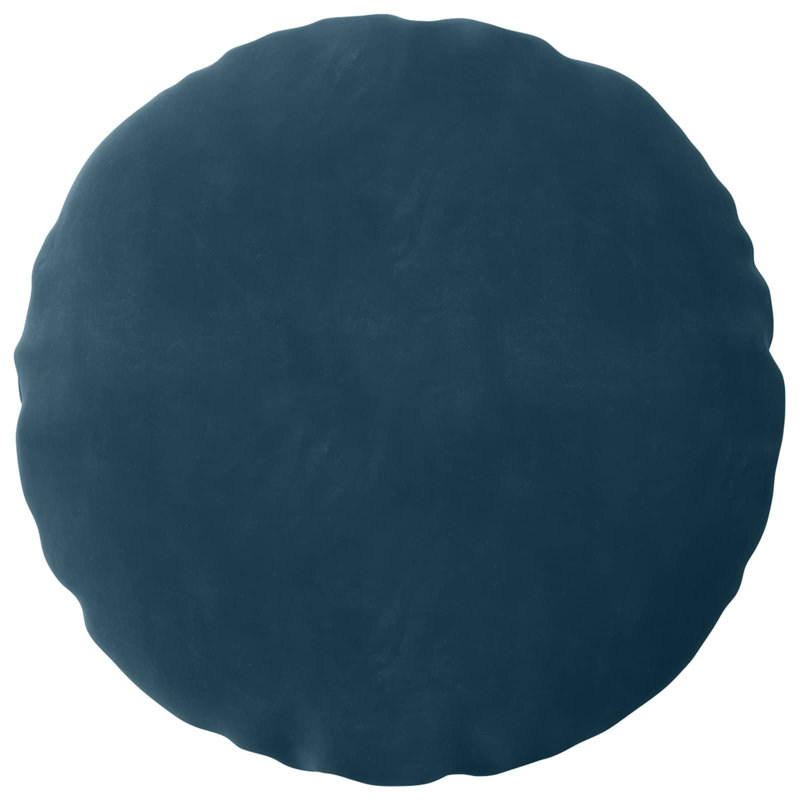 Dark Green Cushion Cover, Round 50cm, Blue