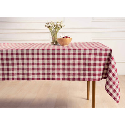 Buffalo Check - 100% Pure Linen Tablecloth